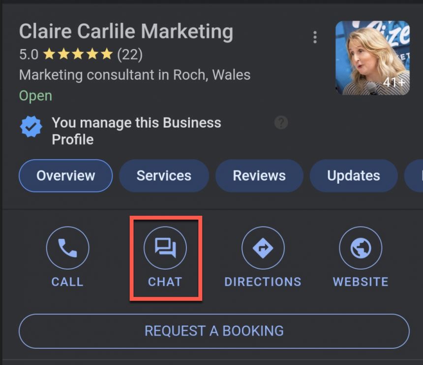 Claire Carlile Marketing Gbp Example