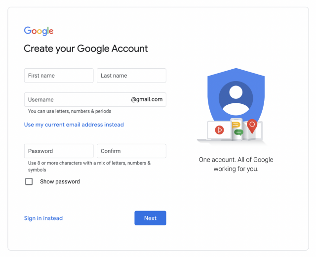 Create Your Google Account